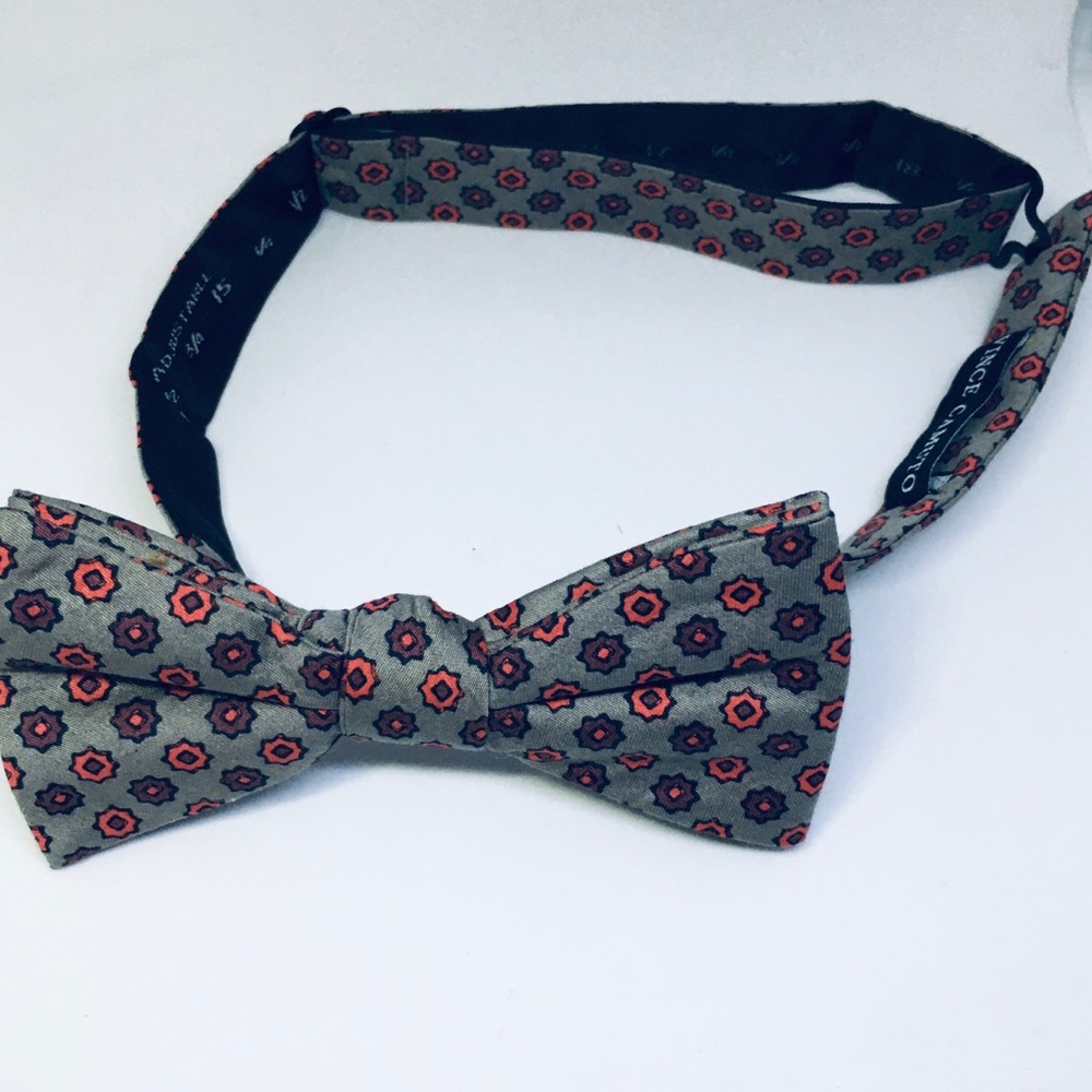 Vince Camuto Gray Adjustable neck bow tie, NWT